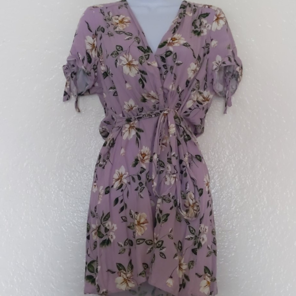 Xhilaration pastel purple floral dress